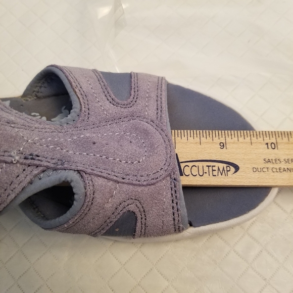 Easy Spirit Sandals Blue Womens Size 8.5 Faux Suede Open Toe - Picture 5 of 7